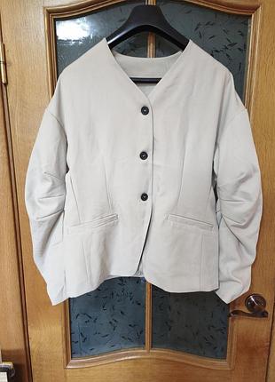 Трендовый жакет с рукавами barrel shein p. l