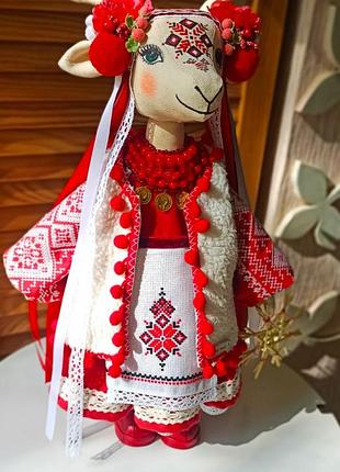 Коза - символ нового года. текстильная кукла