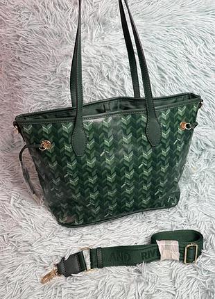 Сумка шопер river island в стилі goyard 4