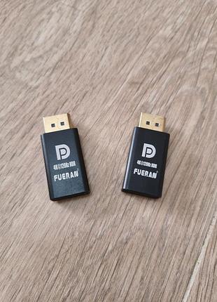 Эмулятор монитора displayport (edid дисплейный заглушка / dummy plug) fueran, 4k@120hz hdr