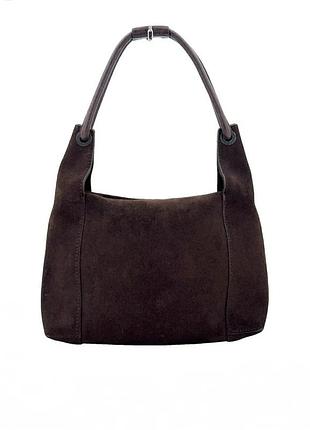 Gucci suede leather trimmed shoulder замшевая кожаная сумка /12466/