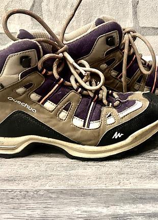 Треккинговые ботинки quechua waterproof 3