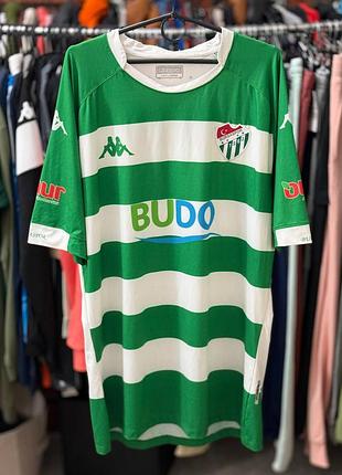 Kappa футбольна спортивна футболка bursaspor kulübü 2019/20 home shirt домашня футболка бурсаспора кулюбю