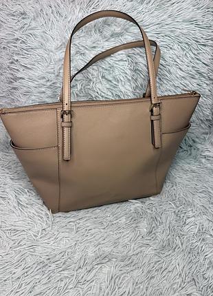 Шкіряна велика сумка тоут michael kors 3