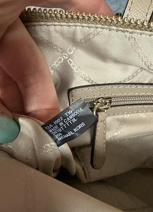 Шкіряна велика сумка тоут michael kors 6