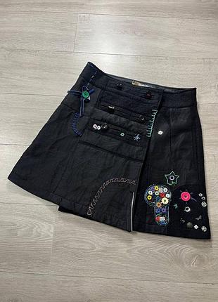 Женская шерстяная юбка desigual y2k w42