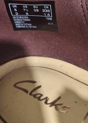 Clarks uk5 38p черевички замша 24,5 4
