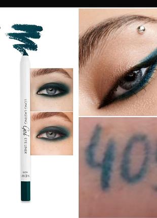 Lamel long lasting eye pencil 409 emeralo  гелевый карандаш для глаз