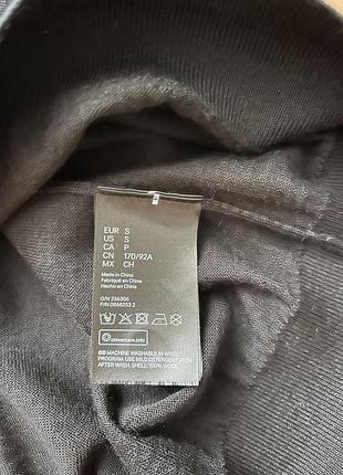 H&m поло чорний мерінос 8
