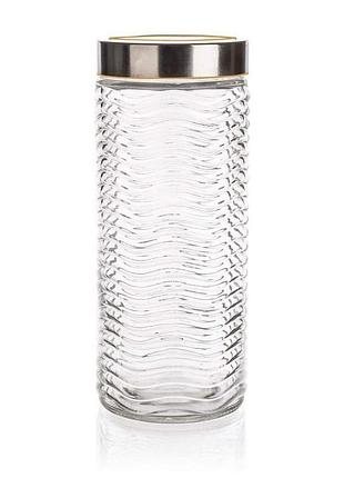 Стеклянная банка для сыпучих продуктов sinta 1800ml