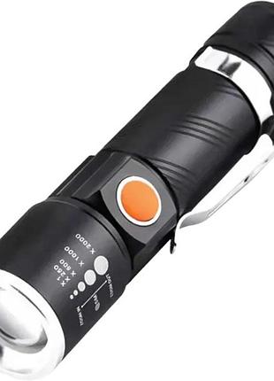 Тактичный фонарь с usb-зарядкой xpro bl-616-t6 (4262_153)