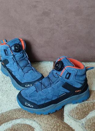 Черевики cmp kiruna mid figo wp waterproof.  32 розмір, мембраною, з натуральної замші