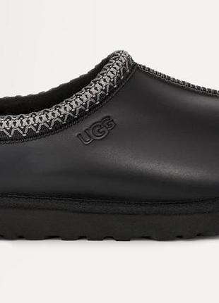 Уггі ugg tasman шкіряні чорні
