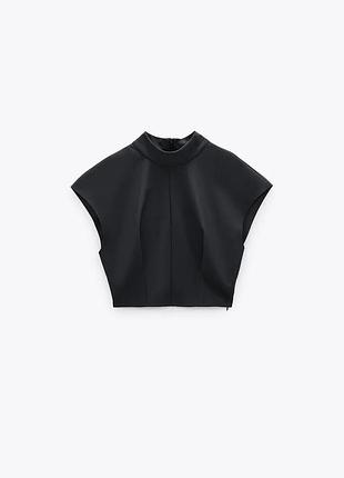 Новый топ графитовый zara