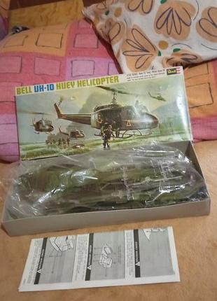 Винтажная сборная модель вертолета bell uh-1 d huery helicopter