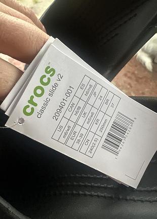 Шльопанці жіночі crocs чорні 4