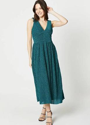 Нова міді сукня debut london by coast glitter pleated midi dress