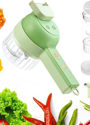 Ручной электрический резак для овощей 4 в 1 food chopper catling.
