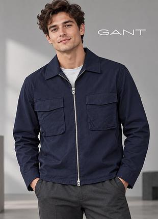 Оригинальная синяя мужская куртка gant s