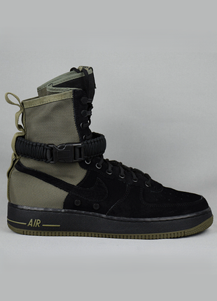 Nike sf air force 1 high високі кросівки чоловічі шкіряні текстильні ексклюзивні рідкісні хакі чорні оригінал 43-44 р/28 см tactical timberland