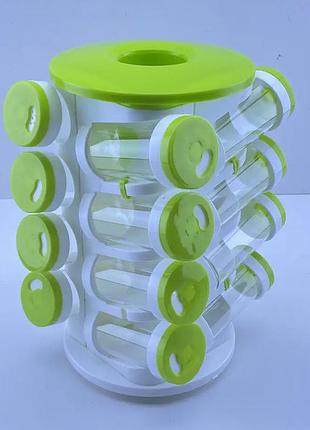 Органайзер для спецій кухонний обертовий spice rack 1036 від xpro чорний (43728-_366)