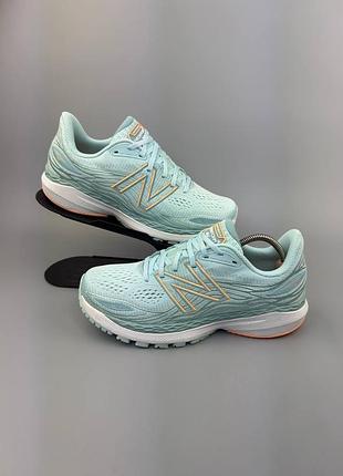 Женские кроссовки new balance fresh foam x 860 v12 "pale blue chill / light mango"