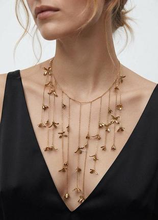 Украшение на шею цепочка ожерелье  zara