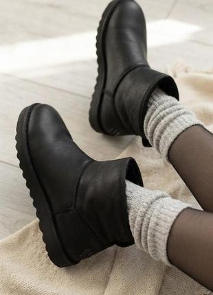 Жіночі зимові шкіряні черевики угги skechers 37 на дівчину
