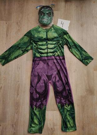 Дитячий карнавальний костюм халка (hulk) із маскою 122 см 128 см