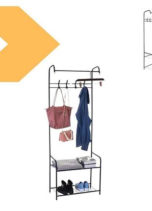 Напольна вешалка для одягу rack / стійка для одягу xpro чорна (43155-_398)