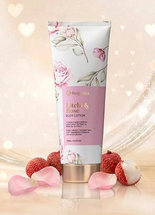 Лосьйон для тіла з лічі та олією троянди litchi & rose body lotion bg444 №003 (2053-01) 236 мл bogenia