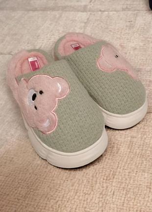 Комнатные тапочки женские cute bear (1429-40-41) зеленый 40-41