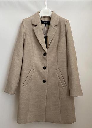 Пальто vero moda  бежеве повсякденне базове