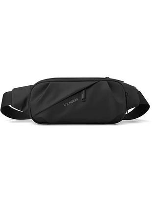 Стильна чоловіча багатофункціональна сумка black style no brand 1224-01 чорний