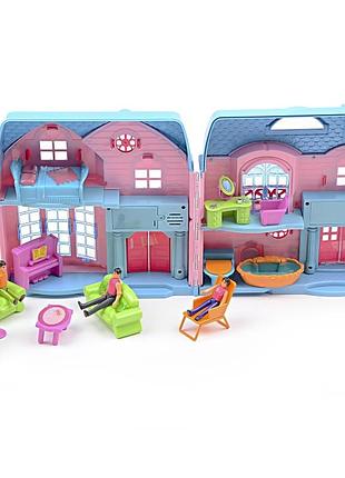 Игровой набор кукольный домик с фигурками im444