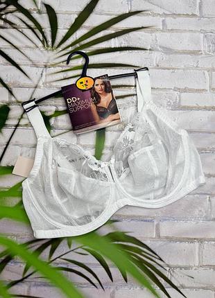Бюстик жіночий білий мережка на високій кісточці m&s 💞