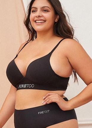 Женский формованный хлопковый бюстгальтер perfect comfort (1857-95-02) черный xl