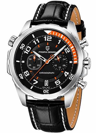 Мужские часы pagani design pd-1811 black-silver