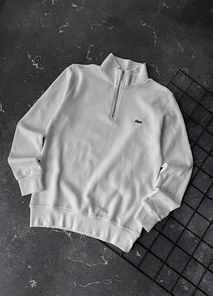 Чоловіча кофта lacoste в білому кольорі