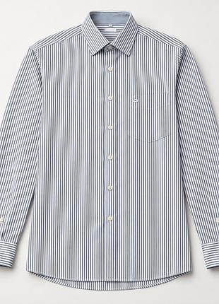 Сорочка olymp luxor modern fit, розмір 42 (16,5" / l-xl), 100% бавовна, синьо-біла смужка