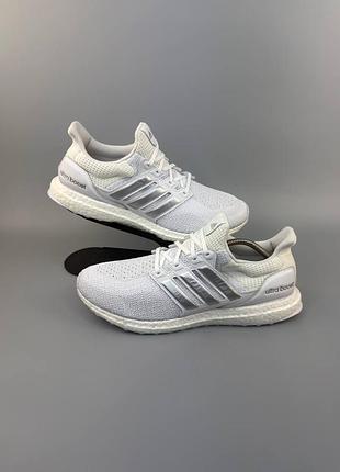 Мужские кроссовки для бега adidas ultraboost 4.0 dna white silver metallic
