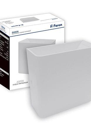Архитектурный светодиодный накладной светильник feron dh028 3 вт, 4000 к, белый