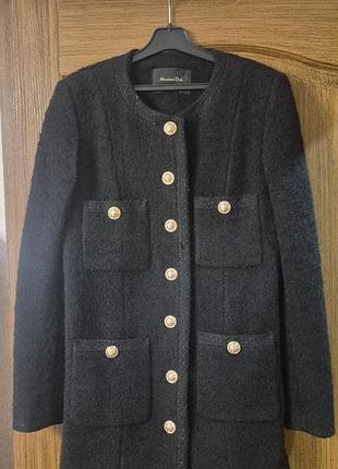 Massimo dutti, пиджак в стиле chanel, xs-s