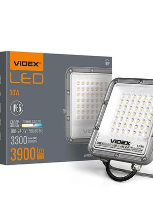 Світлодіодний прожектор premium videx f2 30w 5000k