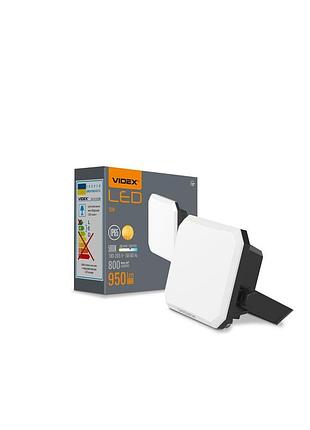 Світлодіодний прожектор videx f3 10w 5000k 220v black (vle-f3-0105b)