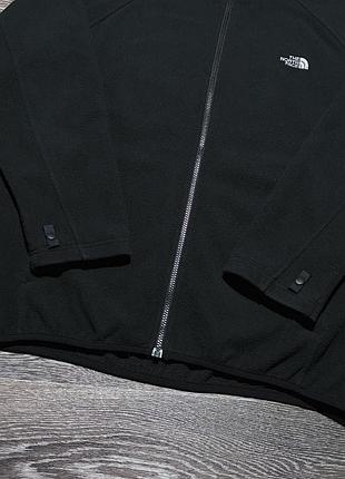 Флис подклад the north face black fleece full zip 4