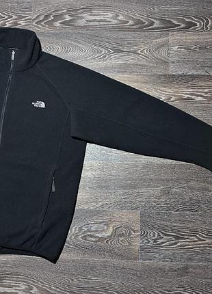 Флис подклад the north face black fleece full zip 2