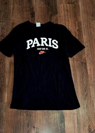 Саша веди себечоловіча унікальна футболка nike paris з великим лого оригінал