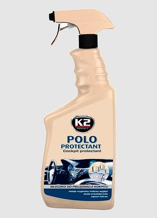 Полироль для торпедо "черный" / k2 polo protectant 750ml black k2 (k417bl)