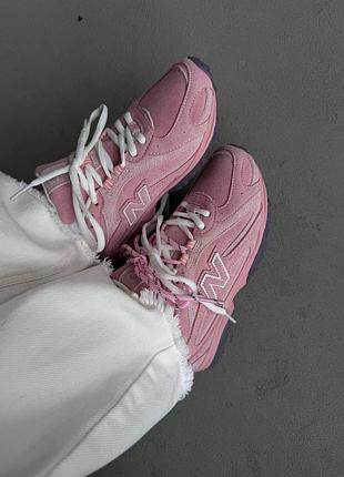 Кроссовки женские new balance 204l | pink suede premium